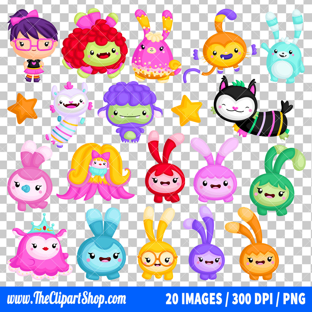 Abby Hatcher Clipart PNG Bundle
