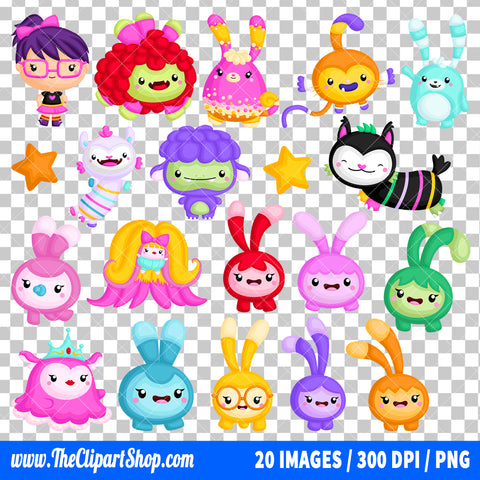 Abby Hatcher Clipart PNG Bundle