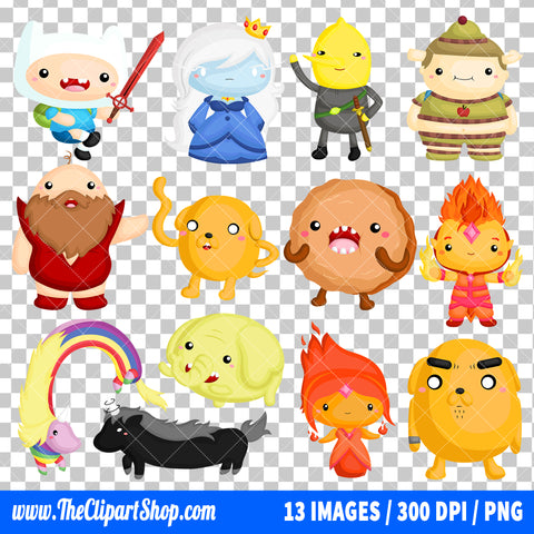 Adventure Time Clipart PNG Bundle #2