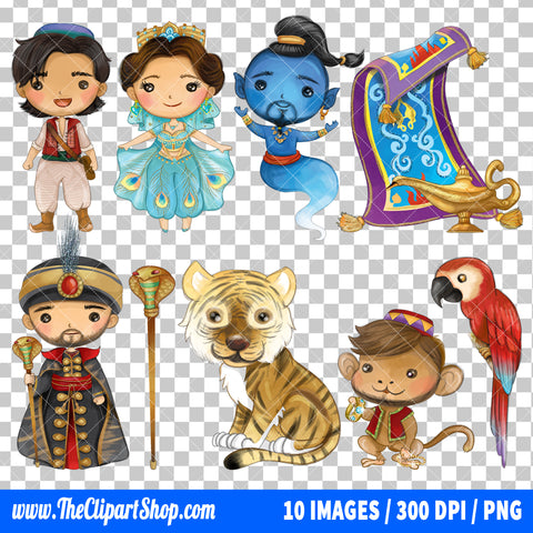 Aladdin Clipart PNG Bundle #2