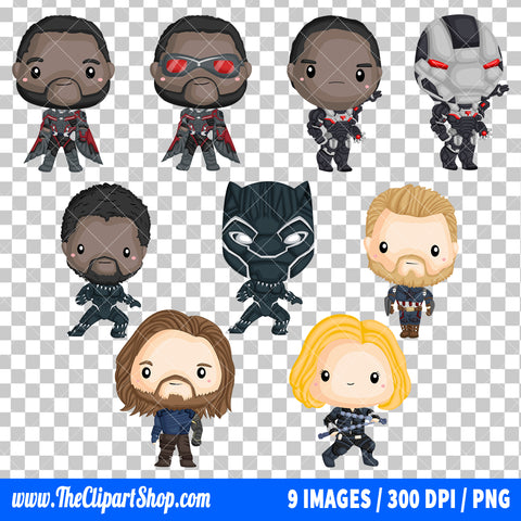 Avengers Clipart PNG Bundle #2
