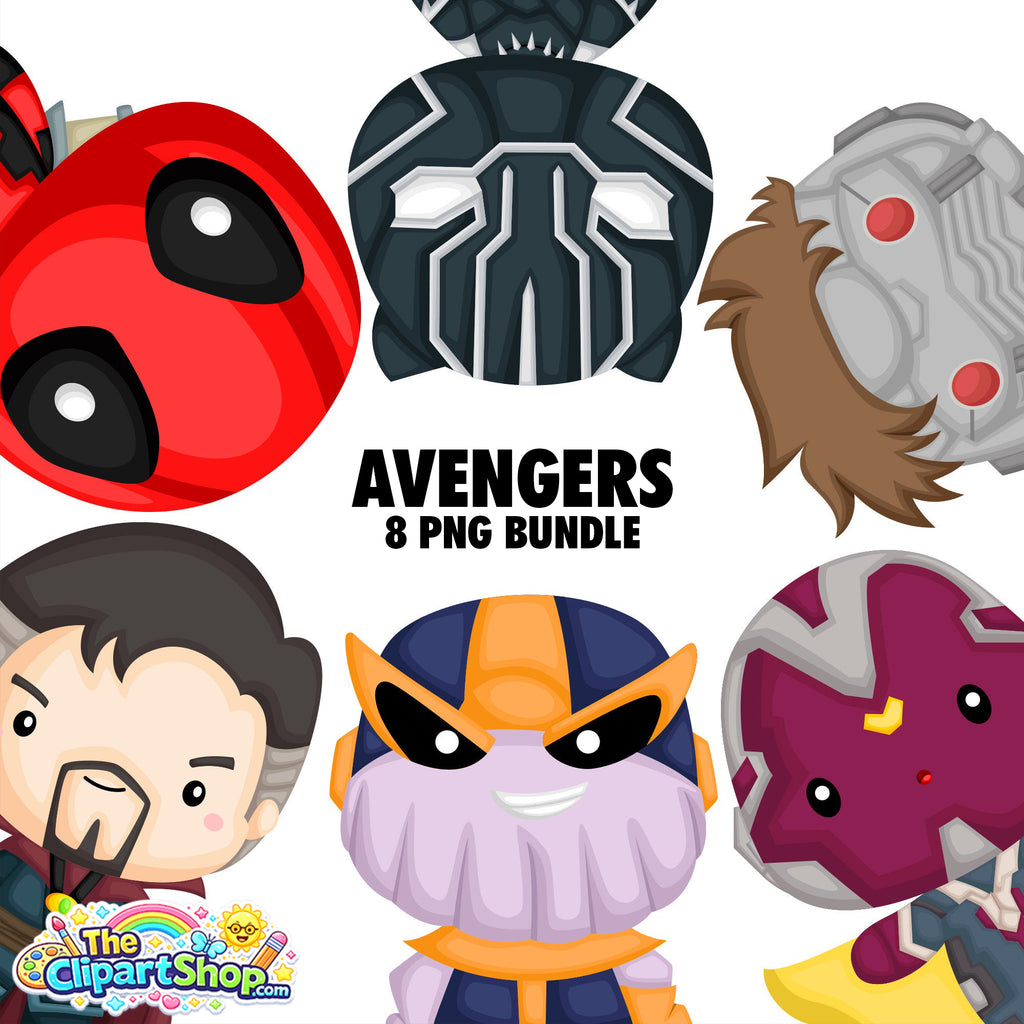 Avengers Clipart PNG Bundle #5