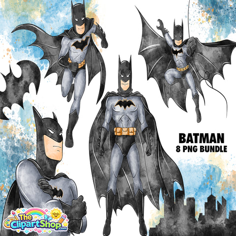 Batman Clipart PNG Bundle #2