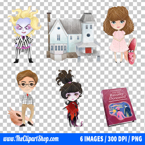 Beetlejuice Clipart PNG Bundle