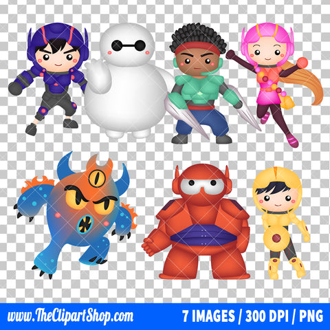 Big Hero 6 Clipart PNG Bundle #2