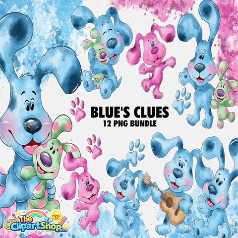 Blue's Clues Clipart PNG Bundle