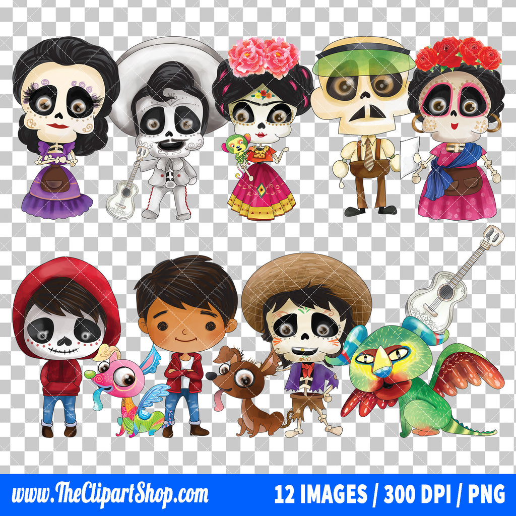 Coco Clipart PNG Bundle