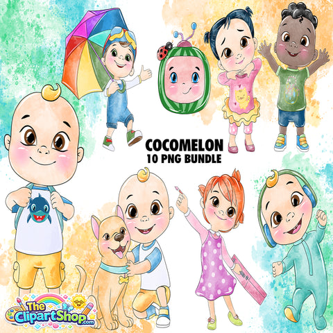 Cocomelon Clipart PNG Bundle #2
