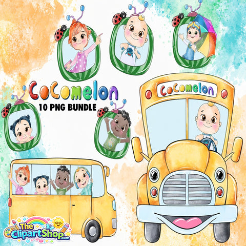 Cocomelon Clipart PNG Bundle