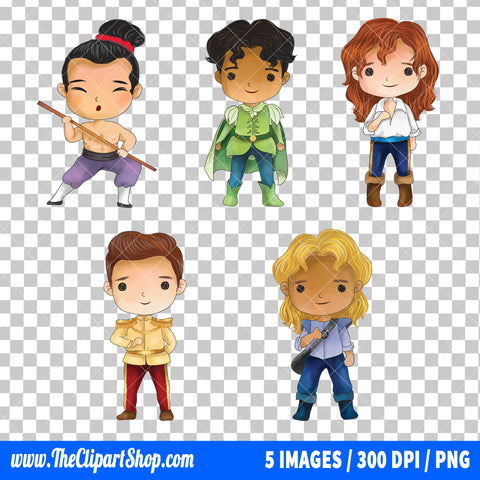 Disney Prince Clipart PNG Bundle #3