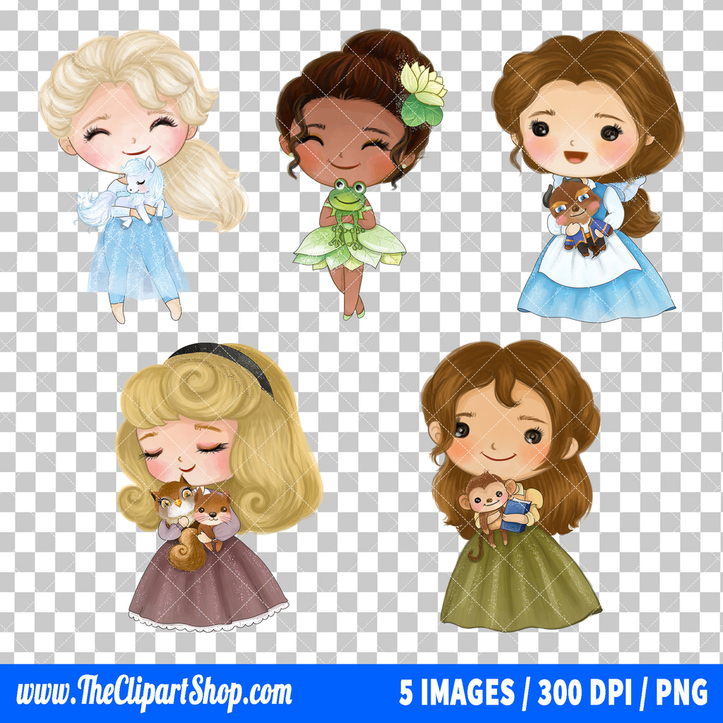 Disney Princess Clipart PNG Bundle #12