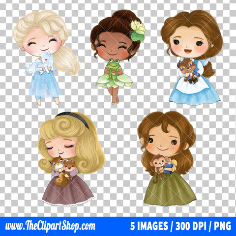 Disney Princess Clipart PNG Bundle #12