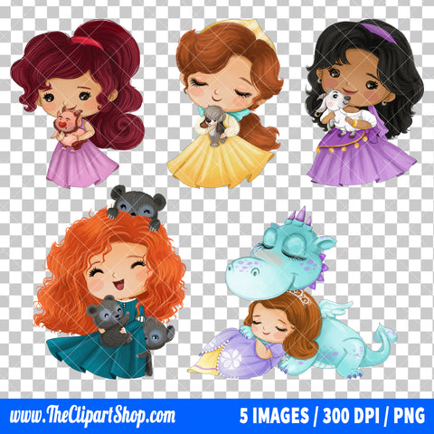 Disney Princess Clipart PNG Bundle #13