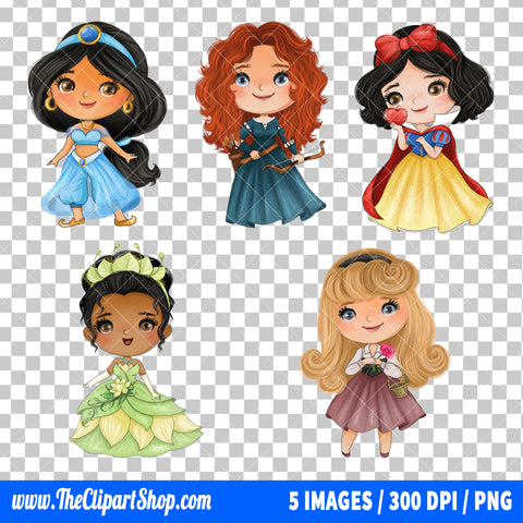 Disney Princess Clipart PNG Bundle #14
