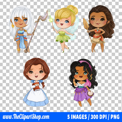 Disney Princess Clipart PNG Bundle #17