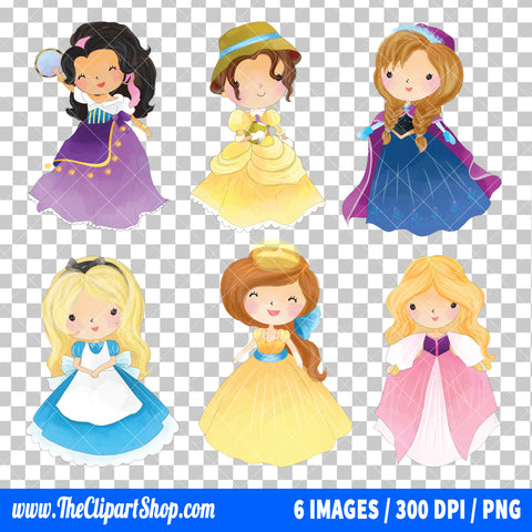 Disney Princess Clipart PNG Bundle #7