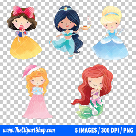 Disney Princess Clipart PNG Bundle #9