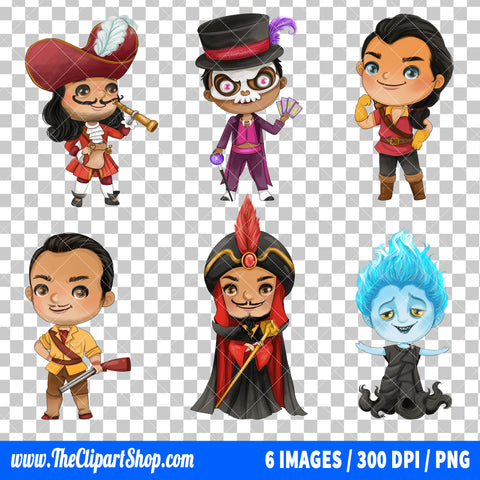 Disney Villains Clipart PNG Bundle #3