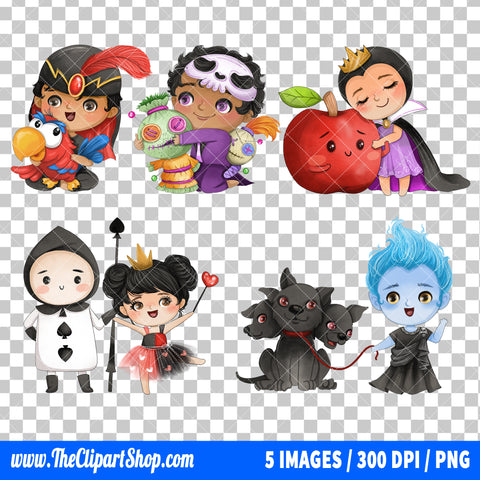 Disney Villains Clipart PNG Bundle #6