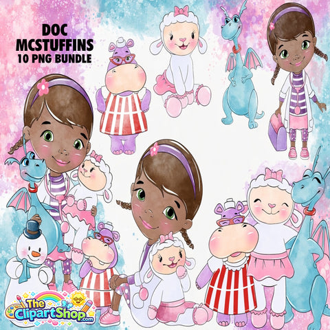 Doc Mcstuffins Clipart PNG Bundle #2
