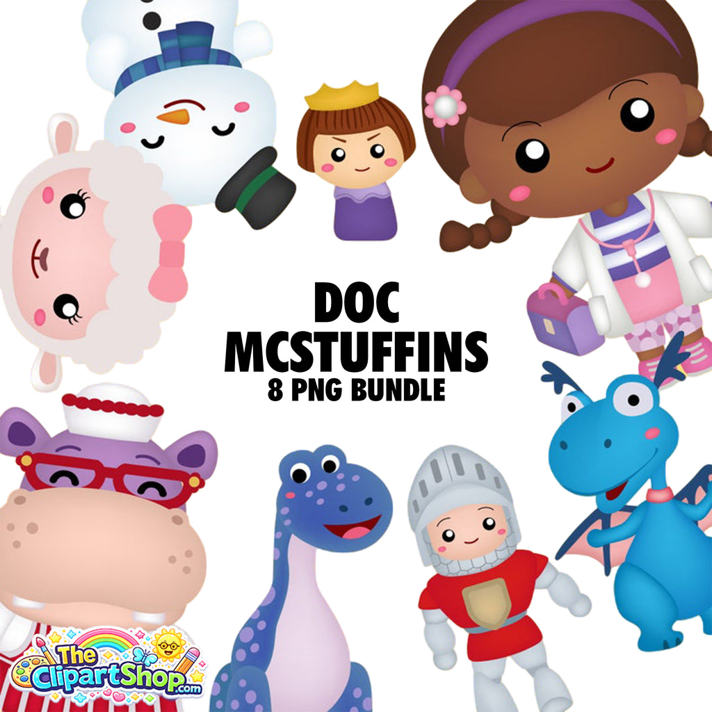 Doc Mcstuffins Clipart PNG Bundle