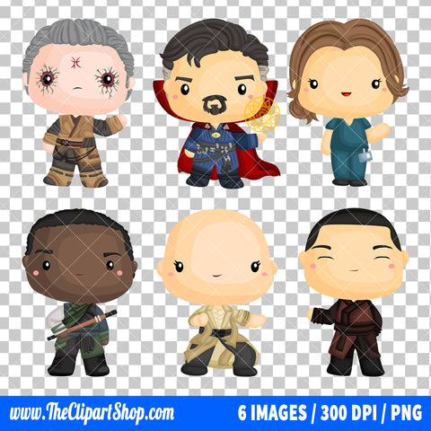 Doctor Strange Clipart PNG Bundle