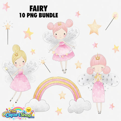 Fairy Clipart PNG Bundle #2