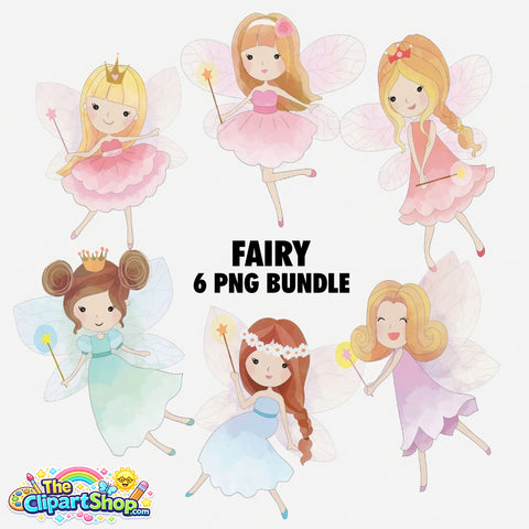 Fairy Clipart PNG Bundle