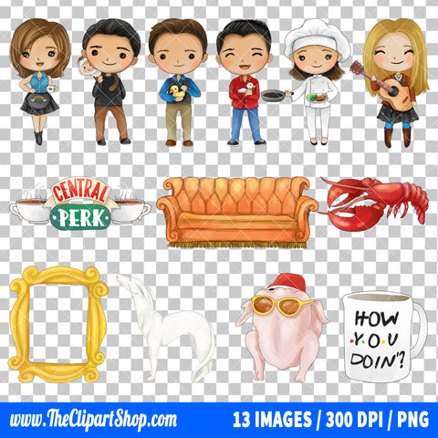 Friends Clipart PNG Bundle
