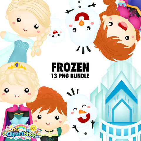 Frozen Clipart PNG Bundle #3