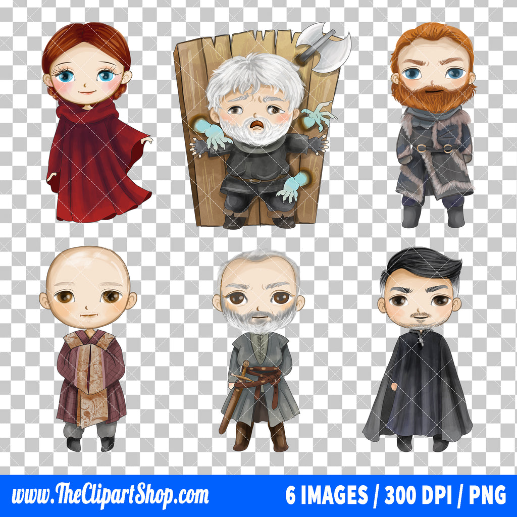 Game Of Thrones Clipart PNG Bundle #4
