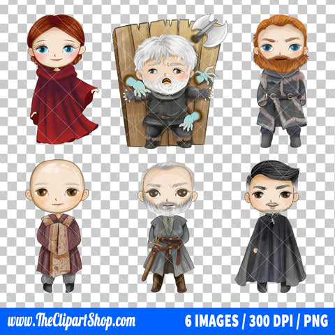 Game Of Thrones Clipart PNG Bundle #4