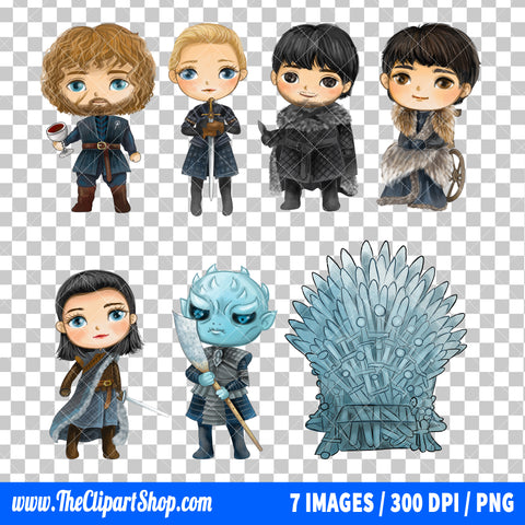 Game Of Thrones Clipart PNG Bundle #5