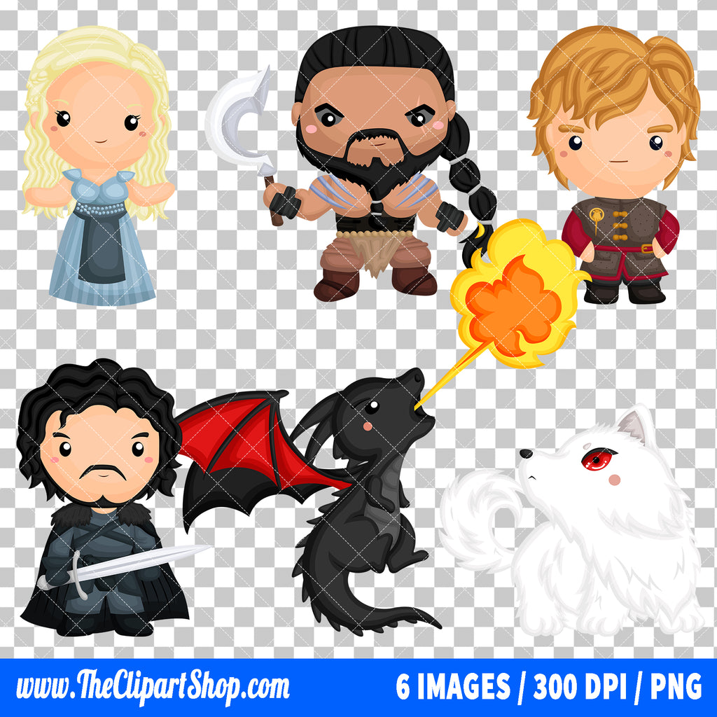Game Of Thrones Clipart PNG Bundle