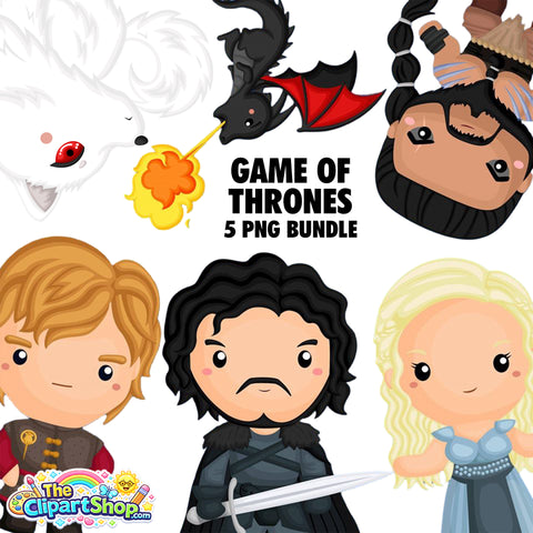 Game of Thrones Clipart PNG Bundle