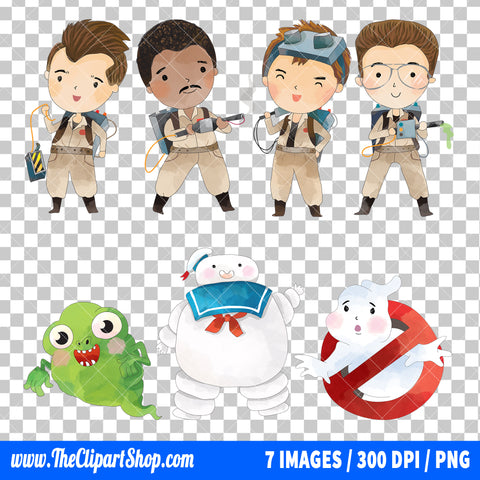Ghostbusters Clipart PNG Bundle #2