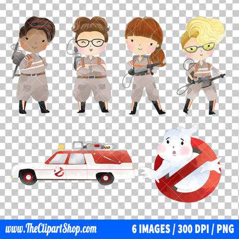 Ghostbusters Clipart PNG Bundle #3