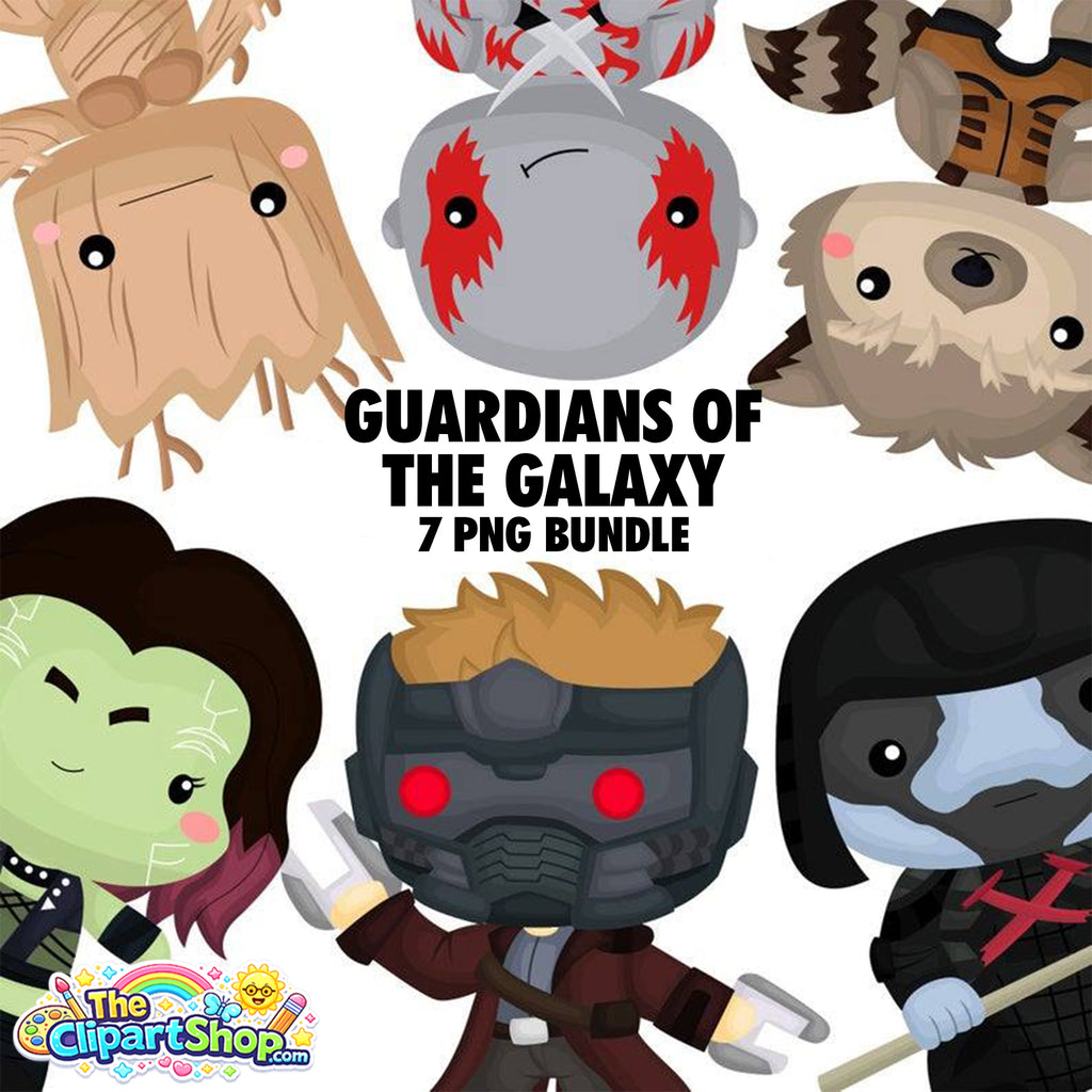Guardians of the Galaxy Clipart PNG Bundle