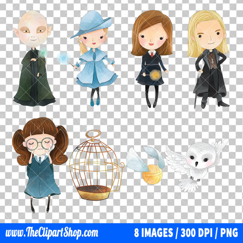 Harry Potter Clipart PNG Bundle #4