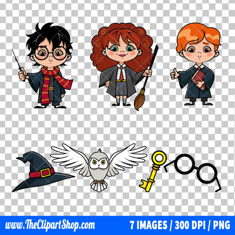 Harry Potter Clipart PNG Bundle