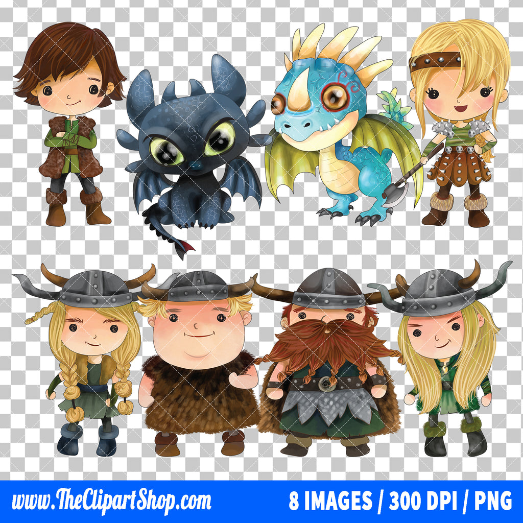 How To Train Your Dragon Clipart PNG Bundle #2
