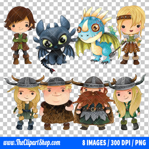 How To Train Your Dragon Clipart PNG Bundle #2