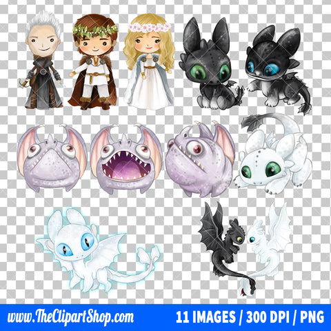 How To Train Your Dragon Clipart PNG Bundle #3