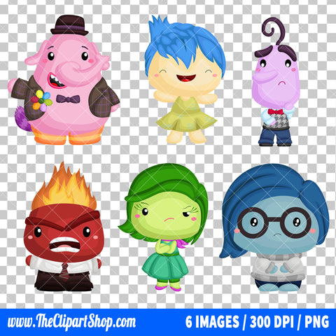 Inside Out Clipart PNG Bundle