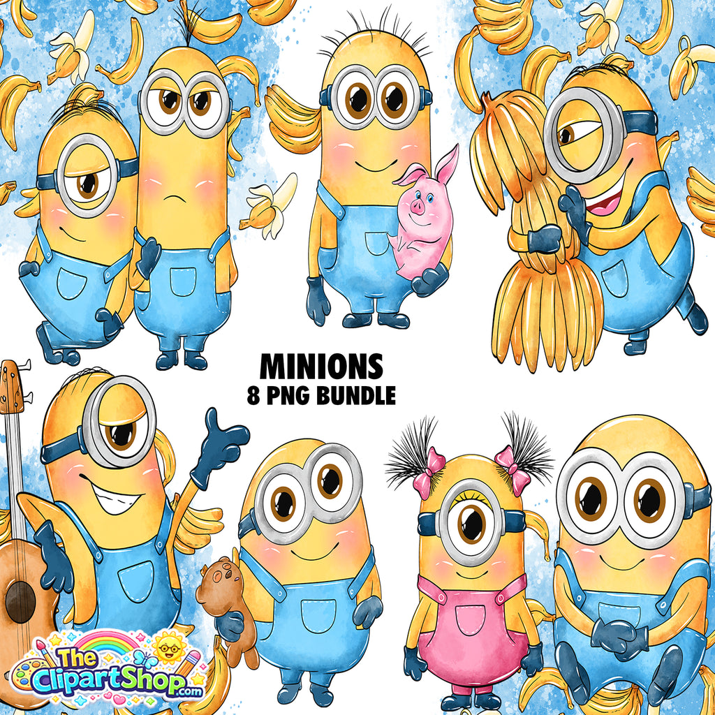 Minions Clipart PNG Bundle #3