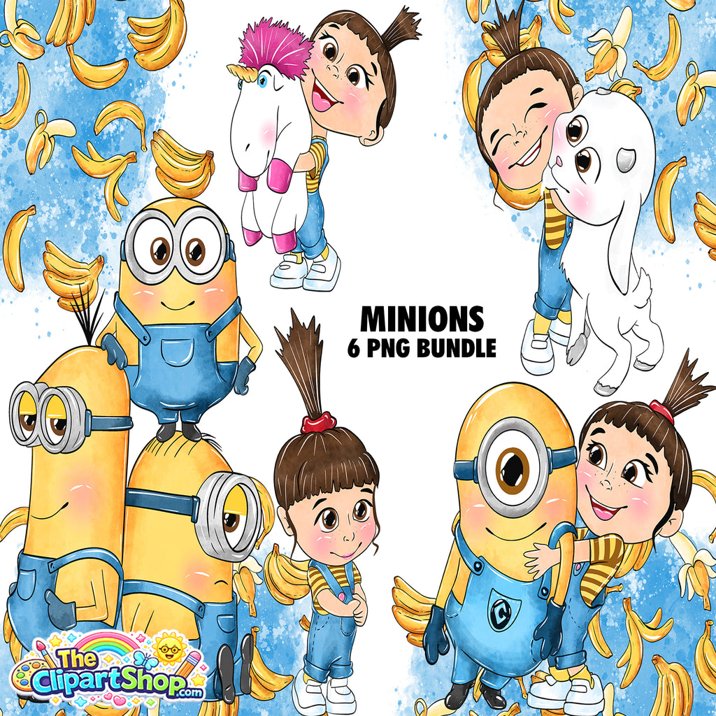 Minions Clipart PNG Bundle #4