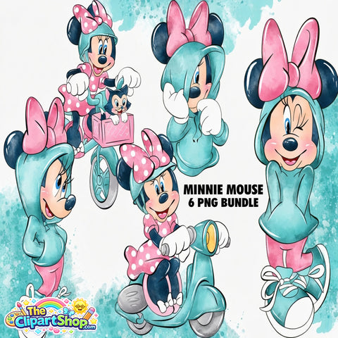 Minnie Mouse Clipart PNG Bundle #2