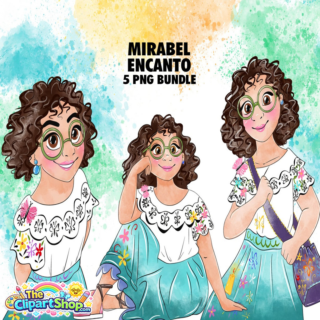 Mirabel Encanto Clipart PNG Bundle #2
