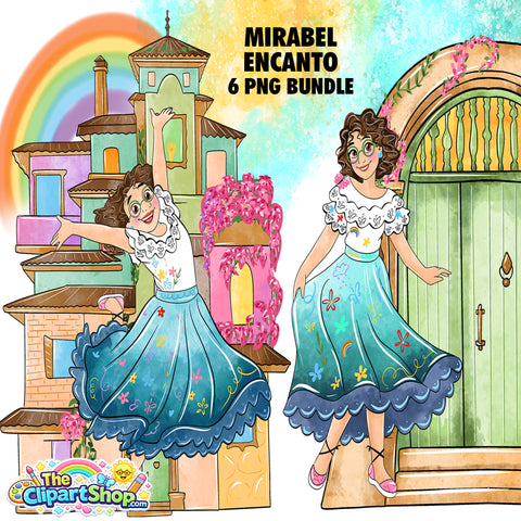 Mirabel Encanto Clipart PNG Bundle