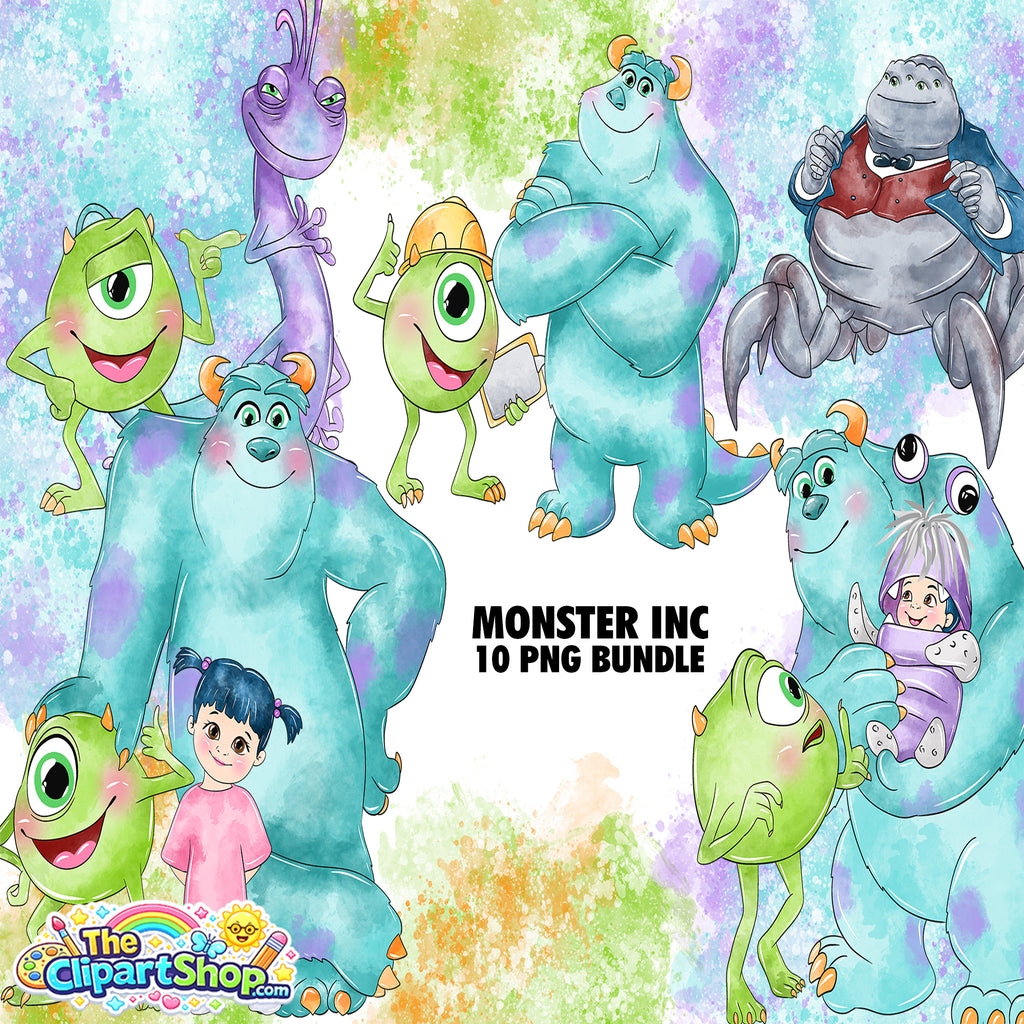 Monster Inc Clipart PNG Bundle #2